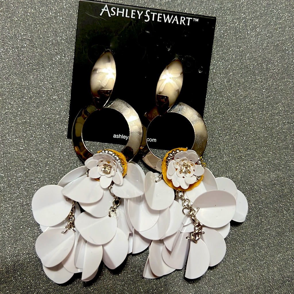 Silver-Tone Chandelier Earrings